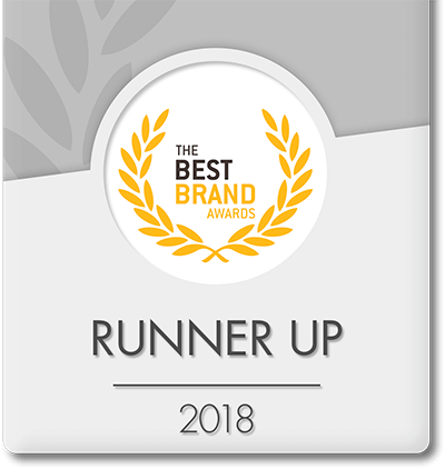 Runner up 2018 - The best brand awards
